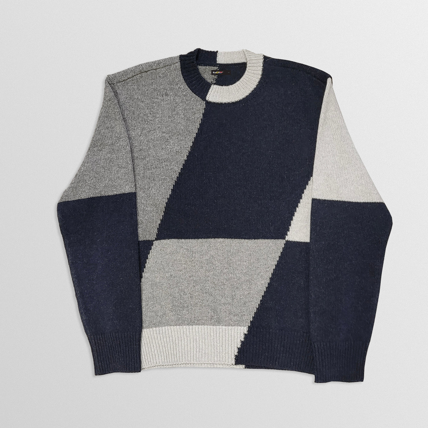 MONOCHROME RHOMBUS SWEATER