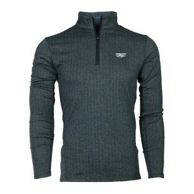 Cadillac Men's Herringbone Quarter Zip